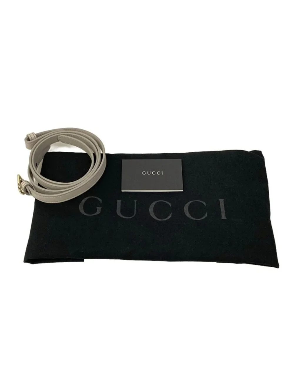 Gucci Tote Bag GG Emblem Medium Gray Leather